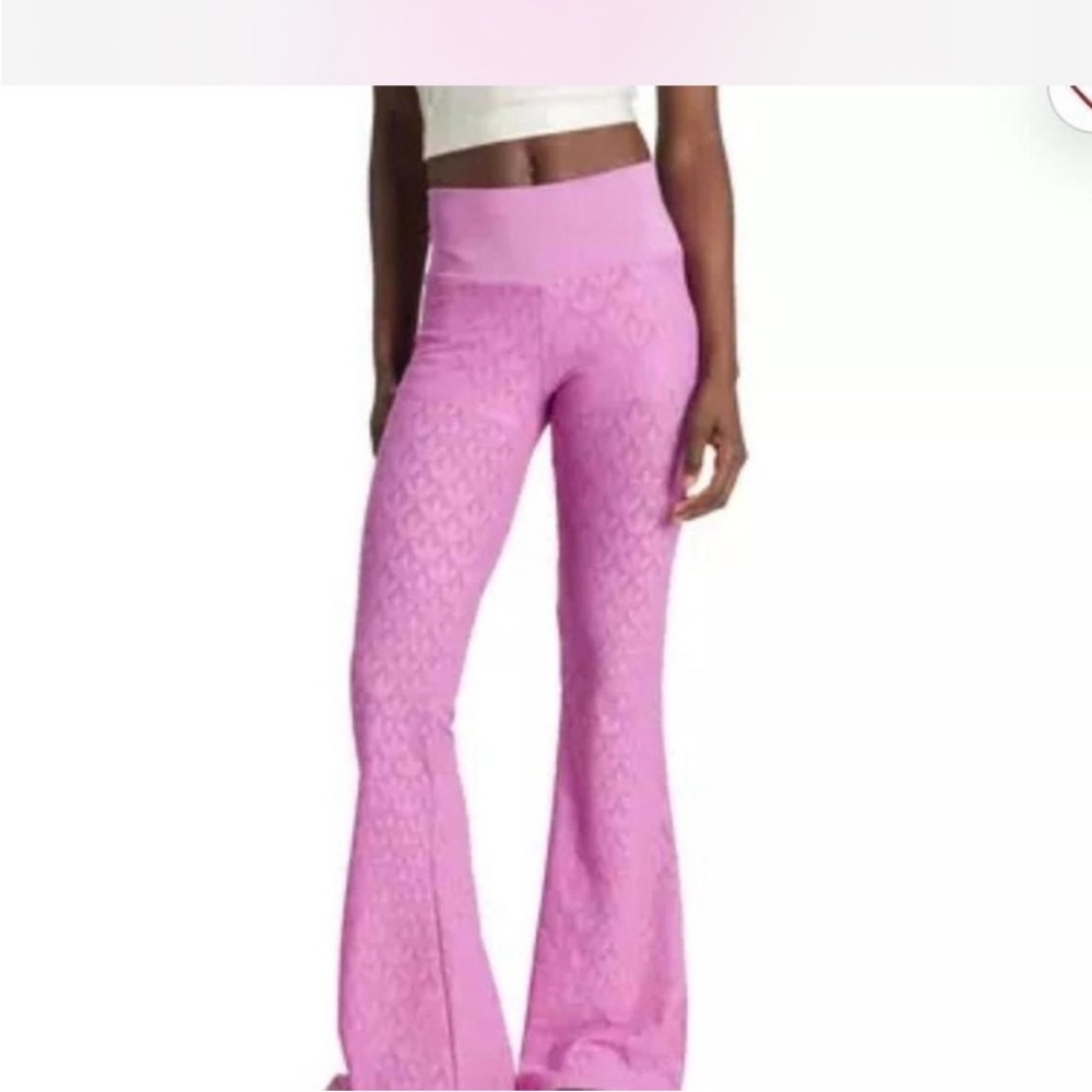 adidas Fashion Monogram Lace Flare Pants